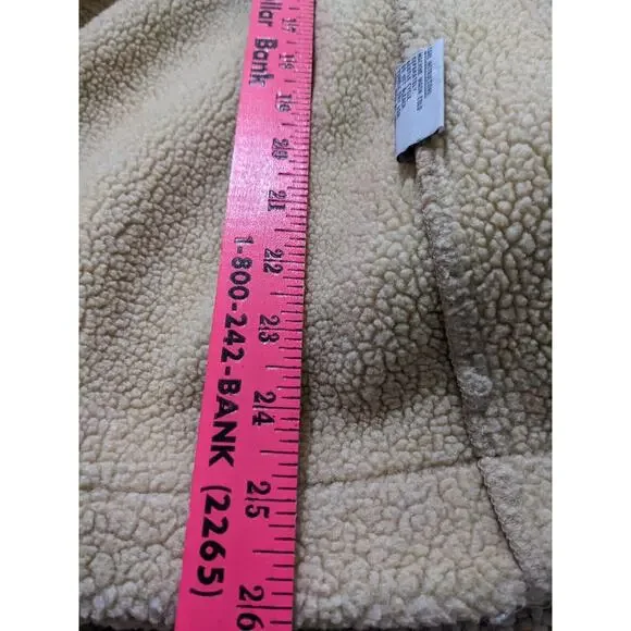 M Panache Beige Faux Suede Floral Embroidered Jacket with Toggle Buttons Medium - Picture 9 of 9